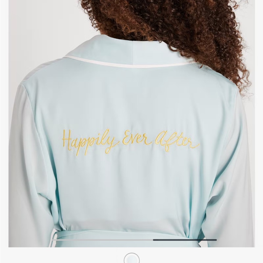 NWT Kate Spade 'Happily Ever After' Bridal robe - size L/XL